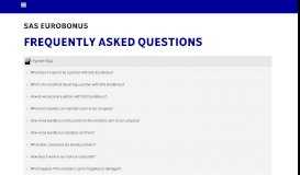
							         Read our Partner FAQs. - SAS EuroBonus Member Portal								  
							    
