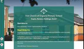
							         Read Write Inc | Ince CE Primary School								  
							    