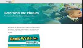 
							         Read Write Inc. Phonics - Ruth Miskin Phonics Training								  
							    