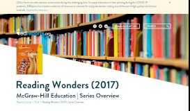
							         Reading Wonders - EdReports | Reports Overview								  
							    