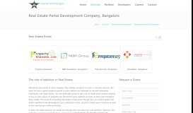 
							         Real Estate Portal Development Company Bangalore, Property Portal								  
							    