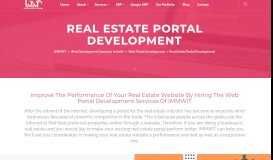 
							         Real Estate Portal Development - immwit								  
							    