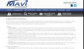 
							         Real Estate Services - Mavi Unlimited								  
							    