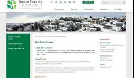 
							         Real Estate Taxes | South Fayette Township, PA - Official Website								  
							    