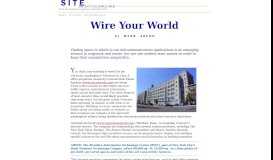 
							         Real Estate Technology: Wire Your World - Site Selection Magazine ...								  
							    