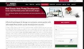 
							         Real estate web portal development service, Real estate portal Dubai								  
							    