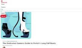
							         Real life long fall boots | Geek | Portal 2, Portal, Cosplay - Pinterest								  
							    