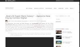 
							         „Real-Life Super Mario Galaxy“ – Awesome New Clip by Corridor Digital								  
							    