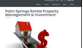 
							         Real Property ... - Palm Springs Property Management Blog								  
							    