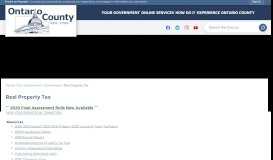 
							         Real Property Tax | Ontario County, NY - Official Website								  
							    