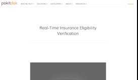 
							         Real-Time Insurance Eligibility Verification | PokitDok								  
							    