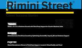 
							         Real-World Client Savings: With Rimini Street, Savings on Annual ...								  
							    