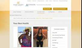 
							         Reality Check – Nicole's Weight Loss Story | Saint Agnes Healthcare								  
							    