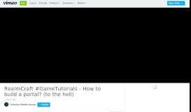 
							         RealmCraft #GameTutorials - How to build a portal? (to the hell) on ...								  
							    