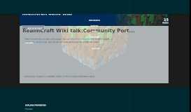 
							         RealmCraft Wiki talk:Community Portal | RealmCraft Wiki | FANDOM ...								  
							    