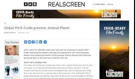 
							         Realscreen » Archive » Global Pitch Guide preview: Animal Planet								  
							    