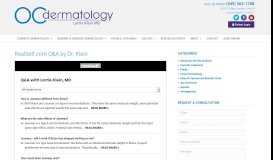 
							         RealSelf.com Q&A by Dr. Klein - OC Dermatology								  
							    