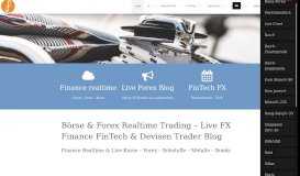 
							         Realtime Börse Forex Finance Trading | Live FX FinTech								  
							    