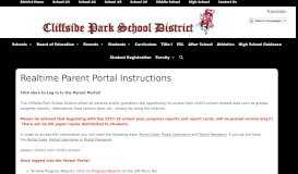 
							         Realtime Parent Portal Instructions – Cliffside Park School District								  
							    
