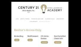 
							         Realtor's Access Only - Century 21 Atria Realty Inc., Brokerage								  
							    