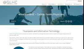 
							         #RealWorldHIE – Cadillac Family Physicians - Great Lakes Health ...								  
							    