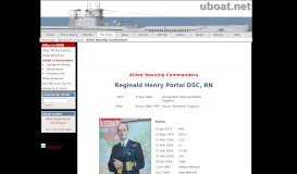 
							         Rear-Admiral Reginald Henry Portal , DSC of the Royal Navy (RN ...								  
							    