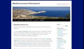 
							         Rebetika Resources | Mediterranean Palimpsest								  
							    