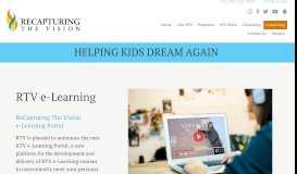 
							         ReCapturing The Vision e-Learning Portal - Recapturing the Vision								  
							    