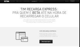 
							         Recarga Express - TIM beta								  
							    