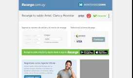 
							         Recarga.com.uy - Recargá el saldo de tu celular - Montevideo Portal								  
							    