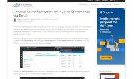 
							         Receive Azure Subscription Invoice Statements Via Email | Build Azure								  
							    