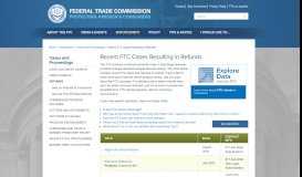 
							         Recent FTC Cases Resulting in Refunds | Federal Trade ...								  
							    