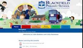 
							         Reception | Blackfield Primary School								  
							    