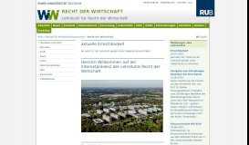 
							         Recht der Wirtschaft - Ruhr-Universität Bochum								  
							    