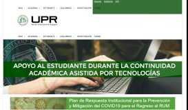 
							         Recinto Universitario de Mayagüez – Portada, noticias y eventos del ...								  
							    