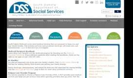 
							         Recipients - South Dakota Department of Social Services								  
							    