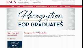 
							         Recognition for EOP Graduates | California State ... - CSUN.edu								  
							    