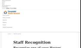 
							         Recognize a Staff Member at Carondelet Health Network								  
							    