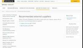 
							         Recommended external suppliers - Brand Toolkit - Curtin University								  
							    