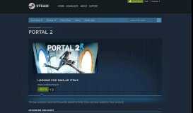 
							         Recommended - Similar items - Portal 2 - Steam								  
							    