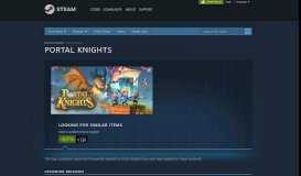 
							         Recommended - Similar items - Portal Knights - Steam								  
							    