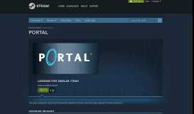 
							         Recommended - Similar items - Portal - Steam								  
							    