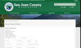 
							         Record Search Portal | San Juan County, WA								  
							    