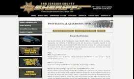 
							         Record's Division - San Joaquin County Sheriff's Office								  
							    