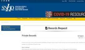 
							         Records Request – Southern Nevada Health District								  
							    