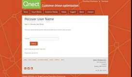 
							         Recover User Name | Qnect								  
							    