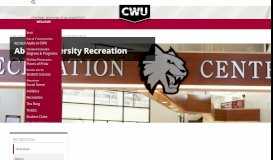 
							         Recreation - Central Washington University								  
							    