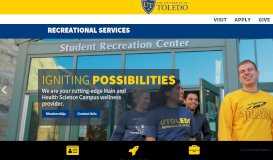 
							         Recreational Services - The University of Toledo								  
							    