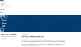
							         Recruit our students | Heriot-Watt University								  
							    