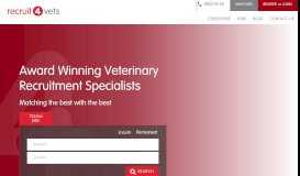
							         Recruit4Vets: Veterinary Recruitment Specialists								  
							    